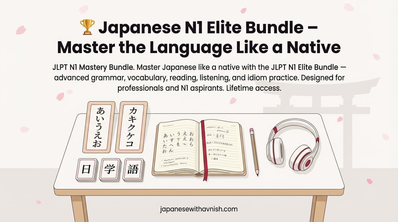 🏆 Japanese N1 Elite Bundle – Master the Language Like a Native